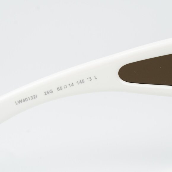 Loewe X PAULA'S IBIZA Women Sunglasses White Brown Mirror Pilot LW40132I 25G - Picture 7 of 9